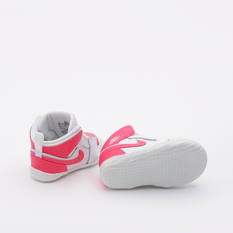 детские белые кроссовки Jordan 1 Crib Bootie AT3745-116 - цена, описание, фото 3